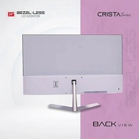 SIZE- 24"- Zebion FHD Led Frameless Monitor Crista Series, IPS Panel, 1920x1080 Pixel with Max Resolution, HDMI, VGA, Wall Mountable, Fast Response Time, 3 Year Warranty (24, 75Hz)