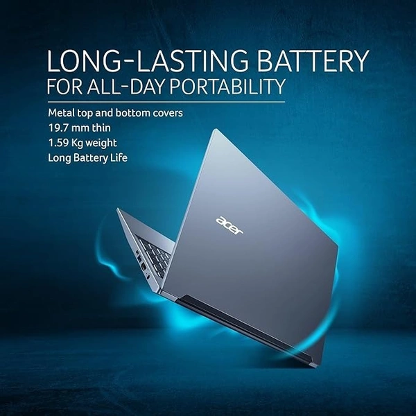 CORE I3- 12TH GEN- Acer Aspire Lite 12th Gen Intel Core i3-1215U Premium Metal Laptop (Windows 11 Home/8 GB RAM/512GB SSD) AL15-52, 39.62cm (15.6") Full HD Display, Metal Body, Steel Gray, 1.59 Kg