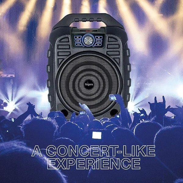 SPEAKERS- FINGERS Knockout Rugged 32 Watt Truly Wireless Bluetooth Portable Speaker (Black)