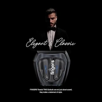 EARBUDS- FINGERS Tuxedo TWS Earbuds with 32-Hour Playtime, Fast Charging, 13mm Neodymium Drivers, Surround Noise Cancellation (SNC Technology) Built-in Mic, IPX4 Sweat Resistant, Voice Assistant (Luxe Black)