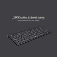 KEYBOARDSS- BTW- FINGERS TeenyClicks Wireless Mini Bluetooth Keyboard (3-in-1: Connect 3 Devices, 5-in-1: Windows®, macOS, Android™, Linux, Chrome OS, Special X-Type Scissors, 45 Days worktime)