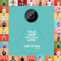 CAMERA- USB - FINGERS 1080 Hi-Res Webcam with 1080p wide angle lens and built-in Mic for PC Desktops and Laptops - HD Video Calling & Recording with up to 1920 x 1080 pixels