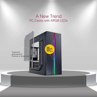 CABINET- RGB- FINGERS RGB-Admiral Polycarbonate Computer Case - Black