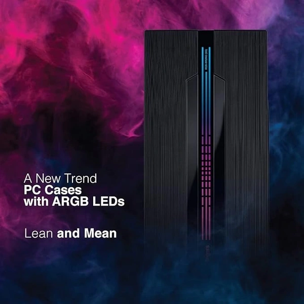 CABINET- RGB- Fingers RGB-Bruno (SG) Computer Case (with Side Transparent Glass | Full ATX PC Cabinet with ARGB LEDs)
