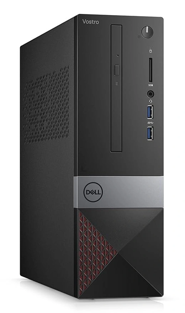 CORE I5- 8TH GEN- Dell Vostro 3470 SFF Home and Business Desktop Black (Intel i5-8500 6-Core, 4 GB RAM, 500 GB HDD , Intel UHD 630, 2xUSB 3.1, 2 Display Port (DP), Optical Drive, Win 10 Pro) (Renewed)- 1 Year Warrnety
