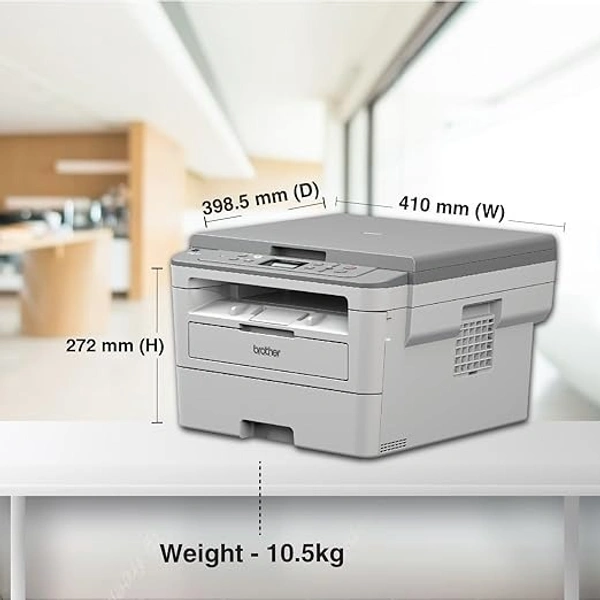 LASERJET-Brother DCP-B7500D Automatic Duplex Laser Printer with 34 Pages Per Minute Print Speed, Multifunction (Print Scan Copy), LCD Display, 128 MB Memory, Large 250 Sheet Paper Tray, USB Connectivity Visit the Brother Store