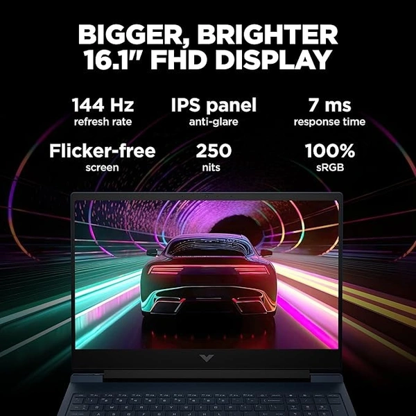 RYZEN- GAMING- HP Victus Gaming Laptop, AMD Ryzen7 7840Hs,16.1 Inch (40.9 Cm),Fhd,16 Gb Ram, 512Gb Ssd,Nvidia Geforce RTX 3050 Laptop Gpu,Performance Blue,16-S0095Ax - Windows 11 Home
