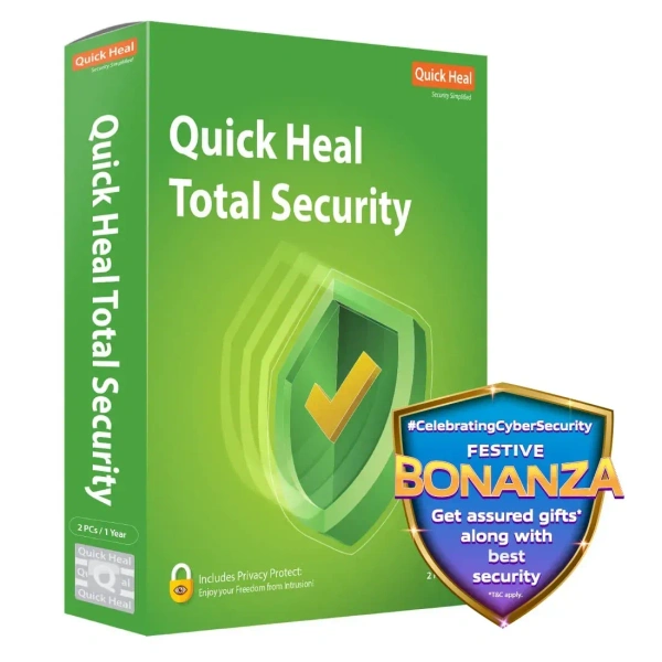 ANTIVIRUS- 1YEAR- 5PC- Quick Heal | Total Security Latest Version | 5 Users | 1 Year 