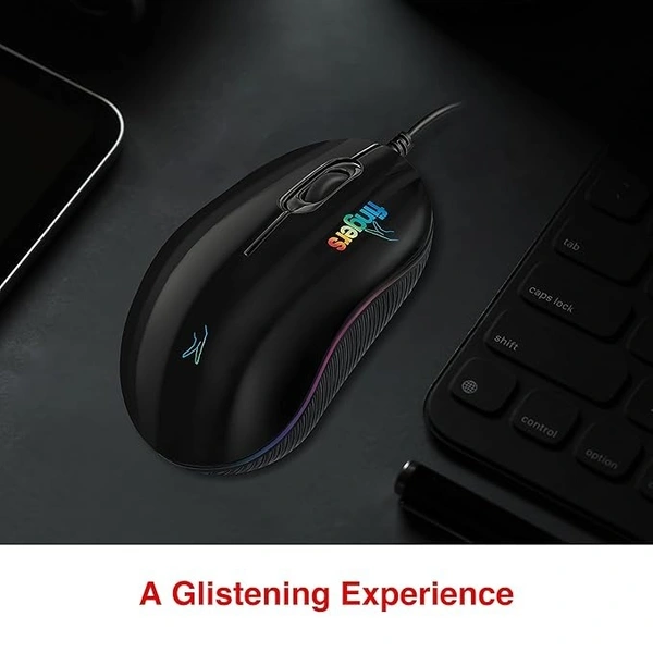 MOUSE- WIRED- FINGERS RGB-Breathe Wired Mouse with Advance Optical Technology and Breathing RGB LED Lights (Lightweight and Comfortable | Compatible with Windows®, Mac, Linux
