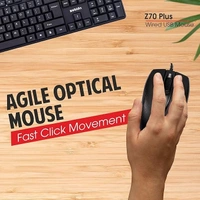 MOUSE- WIRED- Zebion Z70+ USB Mouse with 3 Year Warranty Latest Optical Technology, 1200 DPI Resolution, Ergonomic Design, Smooth Low-Friction Movements and Comfy Palm Fit with 1.5M Cable