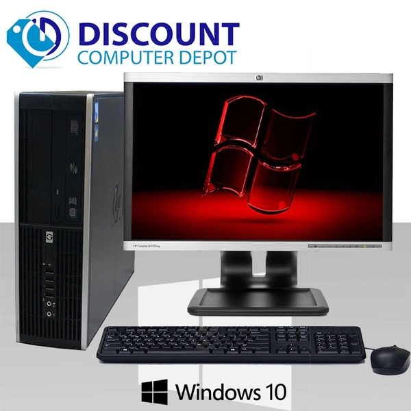 CORE I5- 2ND GEN- BRANDED SET- (Renewed) HP Elite 8200 Desktop( Core i5/4 GB/500GB/Windows 10 Home) with 17-inch monitor (43.18 cm) , Black