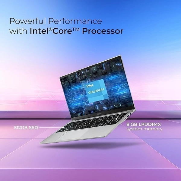 CELERON- Acer Aspire 3 Laptop Intel Core Celeron N4500 Processor Laptop (8 GB LPDDR4X SDRAM/512 GB SSD/Win11 Home/38 WHR/HD Webcam) A325-45 with 39.63 cm (15.6") HD Display, Pure Silver, 1.5 KG