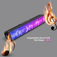SPEAKERS- FINGERS SoundFlame (India’s First Portable Speaker with Flame effects, Deep Bass 16 W, Bluetooth v5.3, USB, MicroSD, AUX, Magnetic Remote Control) – Rich Black