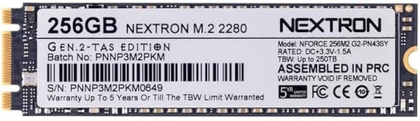 SSD- M.2 NVME- 256GB- Nextron M22561 256GB Internal SSD for Laptop, Desktop| SSD NVMe M.2