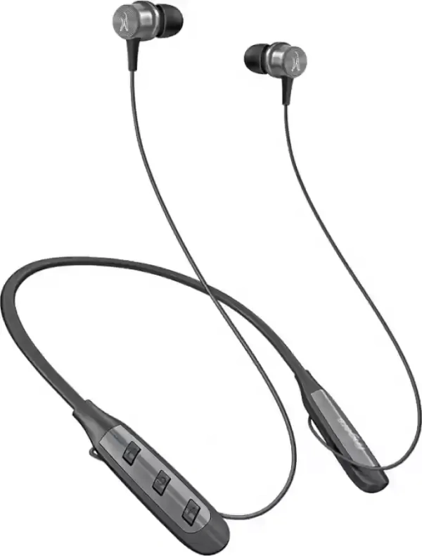 NECKBANDS- FINGERS Cozy Wireless in-Ear Bluetooth Neckband Earphones with 40-Hour Playtime, Magnetic Earbuds, 10 mm Drivers, Type-C Fast Charging, Dual Pairing, Made in India (Classic Black + Dark Silver)