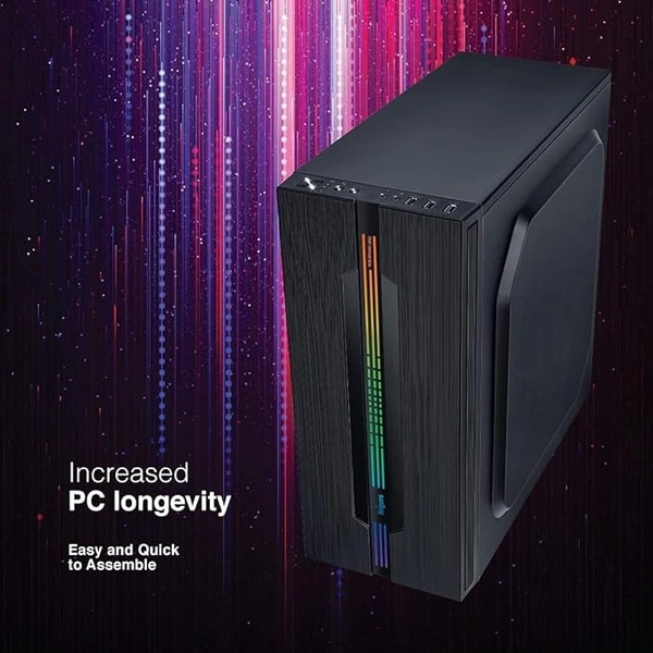 CABINET- RGB- Fingers RGB-Bruno (SG) Computer Case (with Side Transparent Glass | Full ATX PC Cabinet with ARGB LEDs)