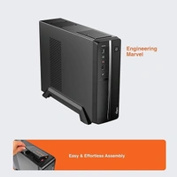 CABINET- REGULAR- FINGERS BabyTower Micro-ATX PC Case (Super Compact | Cabinet Base Stand Included | USB 3.0, USB 2.0, HD Audio, Mic | High-Performance SMPS bundled (BIS Certified))