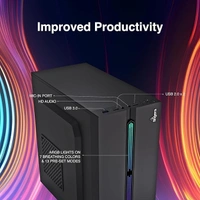 CABINET- RGB- FINGERS RGB-Fortuna Micro-ATX PC Cabinet (with ARGB Lights, 1 x USB 3.0 + 2 x USB 2.0 + HD Audio + Mic in port, BIS Certified SMPS Included)