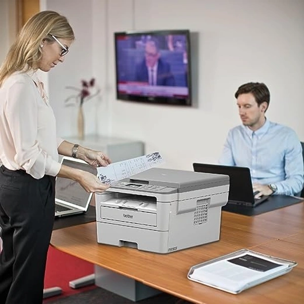 LASERJET-Brother DCP-B7500D Automatic Duplex Laser Printer with 34 Pages Per Minute Print Speed, Multifunction (Print Scan Copy), LCD Display, 128 MB Memory, Large 250 Sheet Paper Tray, USB Connectivity Visit the Brother Store