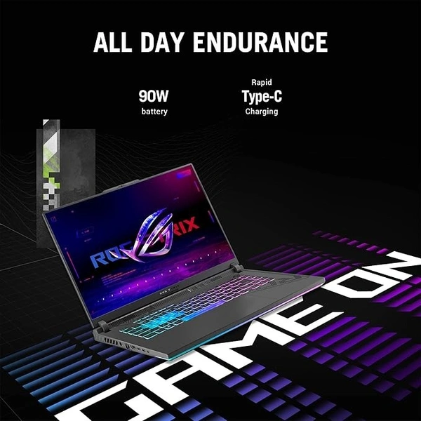 CORE I7- 13TH GEN- ASUS ROG Strix G16 (2023) 90WHr Battery, Intel Core i7-13650HX 13th Gen, 16" FHD+ 165Hz, 6GB RTX 4050, Gaming Laptop (16GB/1TB SSD/Windows 11/Office 2021/4-Zone RGB/Gray/2.50 Kg), G614JU-N3200WS