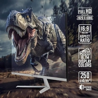 SIZE- 24" ZEBRONICS A24FHD LED Monitor, 24 inch (60.96cm), 250 nits, 100Hz, Slim Design, FHD, 1080p, Wall Mountable, HDMI, VGA, Ultra Slim Bezel, Metal stand, Built-in Speakers