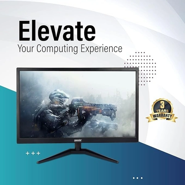 SIZE- 24"- GEONIX 24 Inch PC Monitor | TFT | Full HD 1920 x 1080 Pixels | Display Output VGA & HDMI | with LED Back Light Technology |3 Years Warranty
