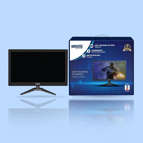 SIZE- 17"- GEONIX PC Monitor (43.18 cm/17 Inch), VGA & HDMI, LED Display, 1280X1024 Resolution, 16.7M Color, 16W(Max) Power Consumption