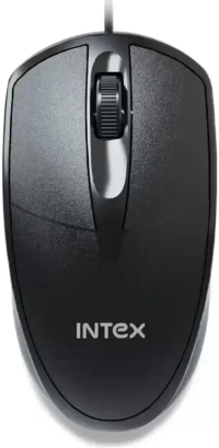 MOUSE- WIRED- Intex ECO-6 Wired USB Mouse (USB 2.0, Black)