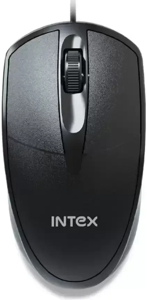 MOUSE- WIRED- Intex ECO-6 Wired USB Mouse (USB 2.0, Black)