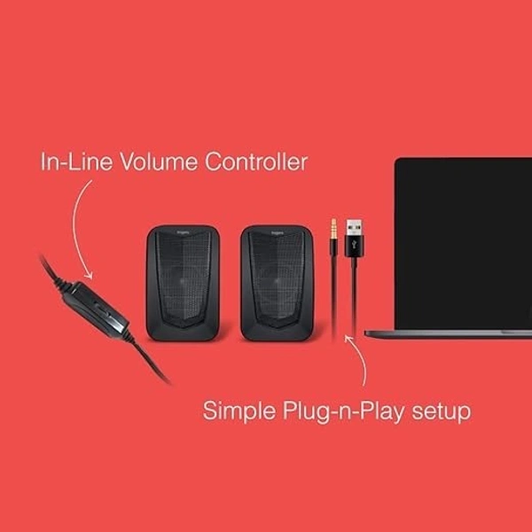 SPEAKERS- FINGERS FunBeats USB Multimedia Speaker (6 W 2.0 channel | Volume Controller | Powerful Bass | Black Standard)