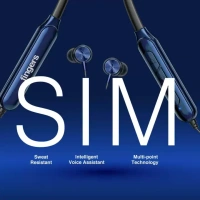 NECKBANDS- FINGERS FC-Royale Bluetooth Wireless Neckband in Ear Earphones with Built in Mic (Royal Blue)