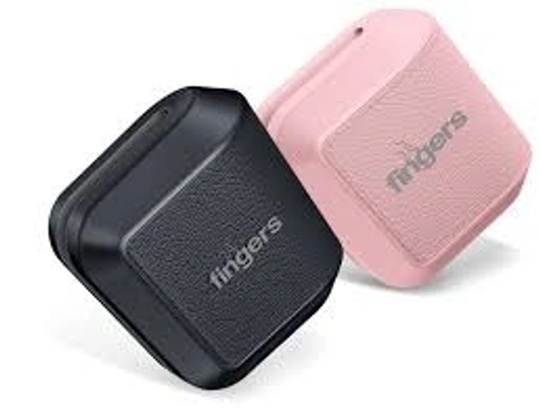 EARBUDS- FINGERS Caribbean Truly Wireless in-Ear Earbuds [28 Hours Total Playback, Built-in Mic with SNC™ (Surround Noise Cancellation) Technology, Voice Assistant, Touch Controls] – Blush Pink