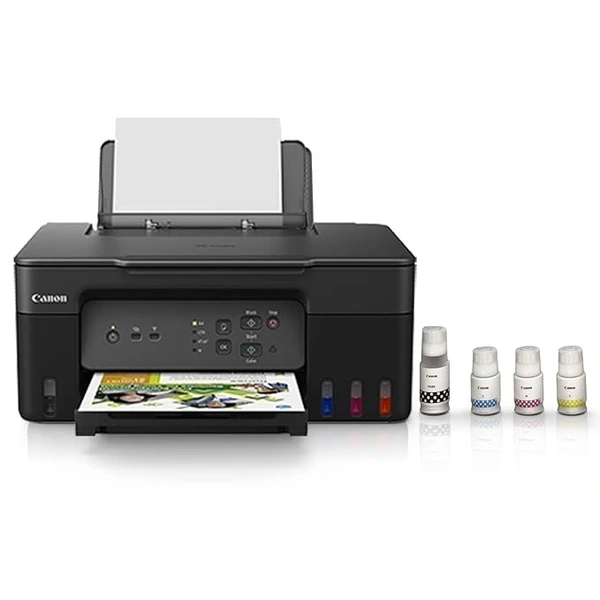 TANK SYSTEM-  Roll over image to zoom in Canon PIXMA MegaTank G3730 All-in-one (Print, Scan, Copy) Wireless Inktank Printer with Small Size Ink Bottles, Scan
