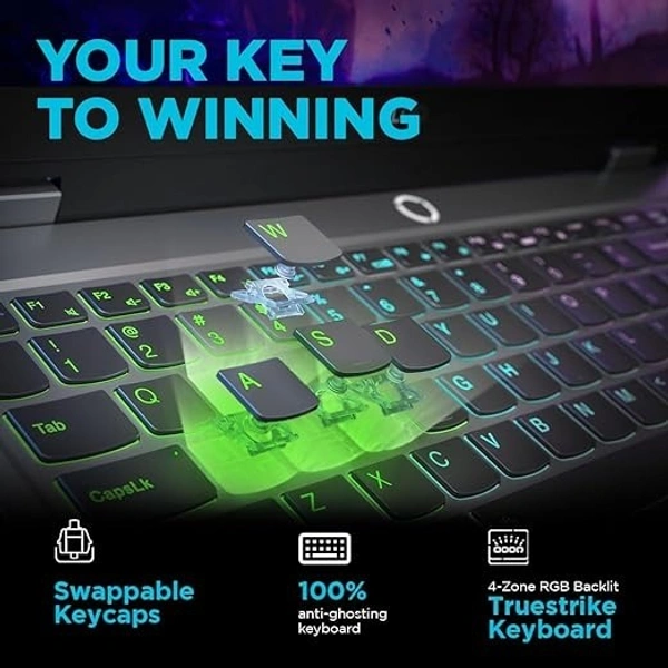 CORE I7- 13TH GEN- i7-13650HX/24GB(2x 12GB/512GB/RTX™ 4050 6GB GDDR6/15.6" FHD  IPS 300nits AG  IPS 300nits/4-Zone RGB Backlit/Luna Grey/Win 11,Office H&S 2021/1Y+ADP
