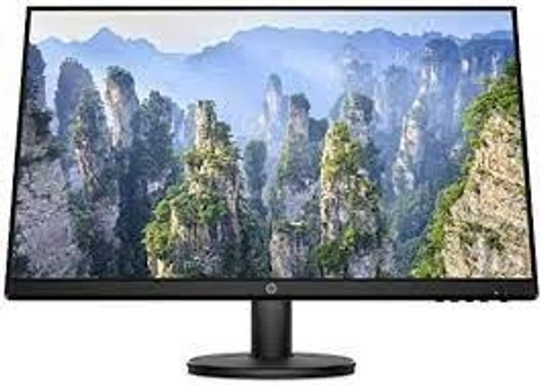 SIZE- 27"- HP V27I G5 Fhd LED Monitor, 27 Inch(68.6 Cm) 3-Sided Micro-Edge Anti-Glare Low Blue Light, Flicker Free, 5 Ms Response Time, Isp Panel(Black)