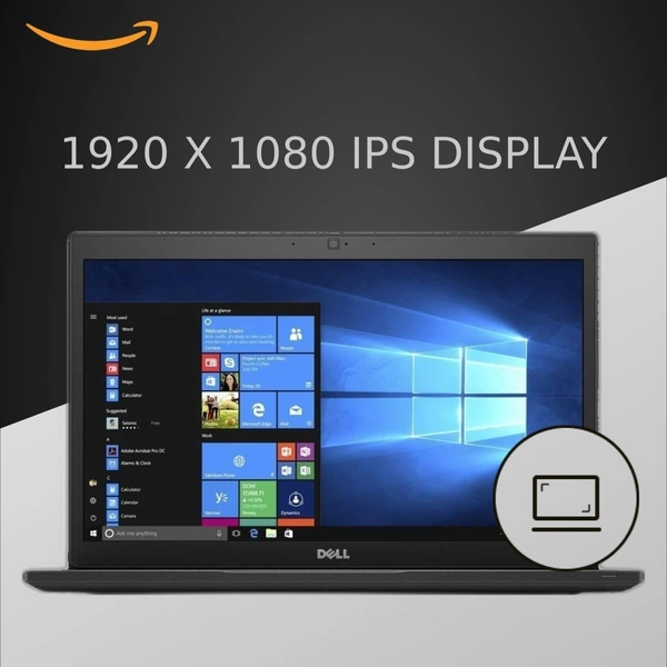 CORE I5- 8TH GEN- (Refurbished) Dell Latitude Laptop E7490 Intel Core i5 - 8350u Processor 8th Gen, 8 GB Ram & 256 GB SSD, 14.1 Inches (Ultra Slim & Feather Light 1.37KG) Notebook Computer Visit the Amazon Renewed Store