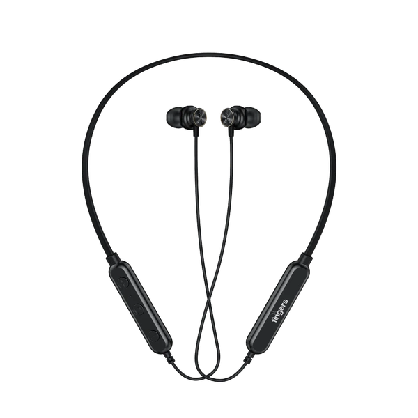 NECKBAND- FINGERS FC-Buddy Bluetooth Wireless in Ear Neckband Earphones with Built-in Mic (Slate Grey)