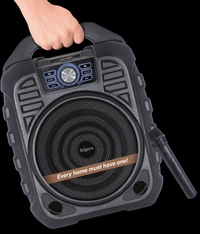 SPEAKERS- FINGERS Knockout Rugged 32 Watt Truly Wireless Bluetooth Portable Speaker (Black)