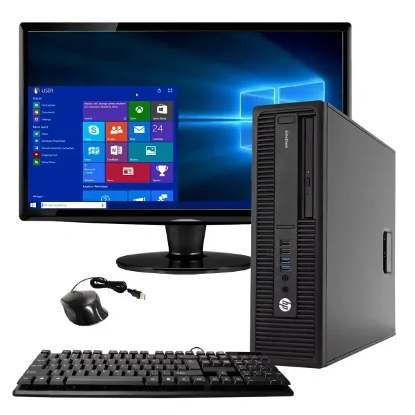 CORE I3- 6TH GEN- HP Business Desktop ProDesk 600 G2/ 800 G2 Desktop Computer - Intel Core i3 (6th Gen) i3-6500 3.20 GHz - 8 GB DDR4 SDRAM - 256 GB SSD (Renewed)-  1 Year Warrenty.