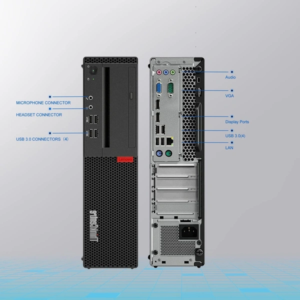  SKU-0535/ LENOVO Business Desktop M710 Desktop Computer - Intel Core i5 (6th Gen)/  8 GB DDR SDRAM - 256 GB SSD (Renewed)- 1 Year Warrenty.