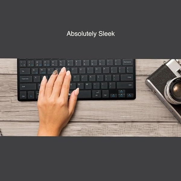 KEYBOARDSS- BTW- FINGERS TeenyClicks Wireless Mini Bluetooth Keyboard (3-in-1: Connect 3 Devices, 5-in-1: Windows®, macOS, Android™, Linux, Chrome OS, Special X-Type Scissors, 45 Days worktime)