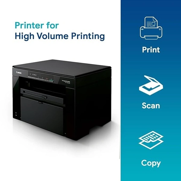SKU-0088/ LASERJET- Canon MF3010 Digital Multifunction Laser Printer, Black, Standard