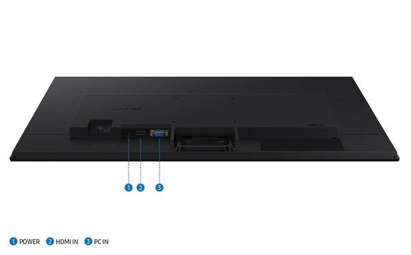 SKU-0553/ SIZE- 24"- Samsung 24" (60.5 cm) S3 Flat Monitor|Super Slim Borderless Design|IPS Panel|FHD 1920 x 1080|100 Hz|5 ms|Ports-HDMI,VGA|Game Mode|Eye Saver Mode||Wall Mountable|LS24D304GAWXXL|Black