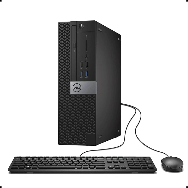 SKU-0533/ DELL Business Desktop 3050 Desktop Computer - Intel Core i5 (7th Gen)/  8 GB DDR SDRAM - 256 GB SSD (Renewed)- 1 Year Warrenty.