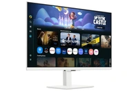 SKU-0558/ SIZE- 27" -Samsung 27" M5 Smart Monitor with Smart TV Experience|FHD 1920 x 1080|Screen Mirroring|IPS Panel TV Plus|Speakers|Adaptive Sound|Wi-Fi|HDMI|Bluetooth|LS27FM501EWXXL|White
