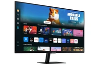 SKU-0560/ SIZE- 32" -Samsung 32" (80cm) M5 Smart Monitor with Smart TV Experience|FHD 1920 x 1080|Bezeless|OTT Apps|IoT Hub|Office 365|Workout Tracker|Speakers|Remote|Wi-Fi|Bluetooth|LS32DM501EWXXL|Black