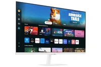 SKU-0561/ SIZE- 32" -Samsung 32" (80cm) M5 Smart Monitor with Smart TV Experience|FHD 1920 x 1080|Bezeless|OTT Apps|IoT Hub|Office 365|Workout Tracker|Speakers|Remote|Wi-Fi|Bluetooth|LS32DM501EWXXL|White