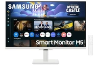 SKU-0559/ SIZE- 27" -Samsung 27" M5 Smart Monitor with Smart TV Experience|FHD 1920 x 1080|Screen Mirroring|IPS Panel TV Plus|Speakers|Adaptive Sound|Wi-Fi|HDMI|Bluetooth|LS27FM501EWXXL|White