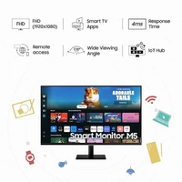 SKU-0557/ SIZE- 27" -Samsung 27" (68.6cm) M5 Smart Monitor with Smart TV Experience|FHD 1920 x 1080|Bezeless|OTT Apps|IoT Hub|Office 365|Workout Tracker|Speakers|Remote|Wi-Fi|Bluetooth|LS27DM500EWXXL|Black