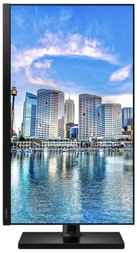 SKU-0552/ SIZE- 24"- Samsung 24-Inch(60cm) FHD, IPS Panel, Connectivity with 2X HDMI, 1.4 Ports, Dp, 2X USB Hub 2.0, Height Adjustable Stand, Vesa Compatibility, Eye Care, Eco-Saving (LF24T450FQWXXL, Black)